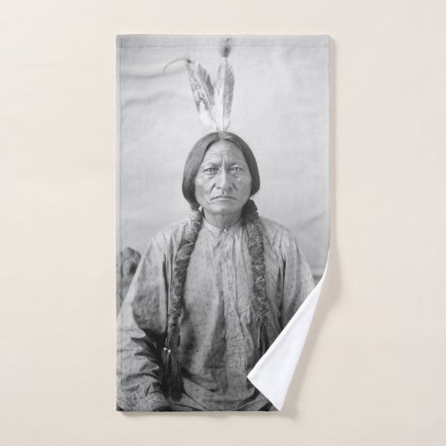 Lakota Leader sitzt Bull Native Amerikanische Urei Handtuch (Handtuch)