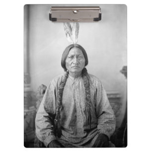 Lakota Leader sitzt Bull Native Amerikanische Urei Klemmbrett