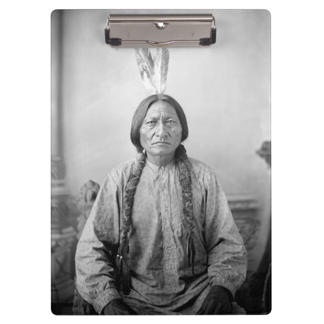 Lakota Leader sitzt Bull Native Amerikanische Urei Klemmbrett (Vorderseite)