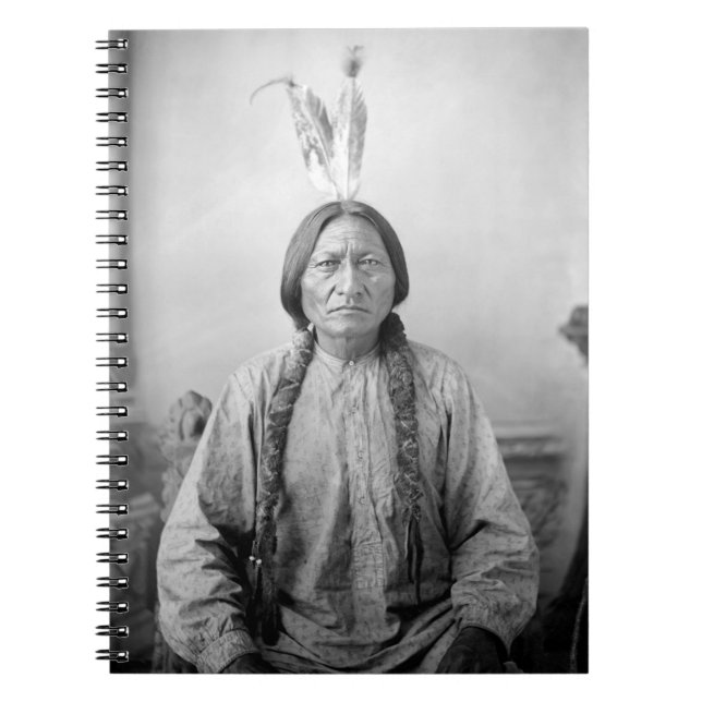 Lakota Leader sitzt Bull Native Amerikanische Urei Notizblock (Vorderseite)