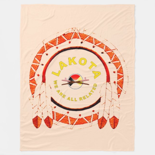 LAKOTA NATIONS-FLEECE-DECKE FLEECEDECKE (Vorderseite)