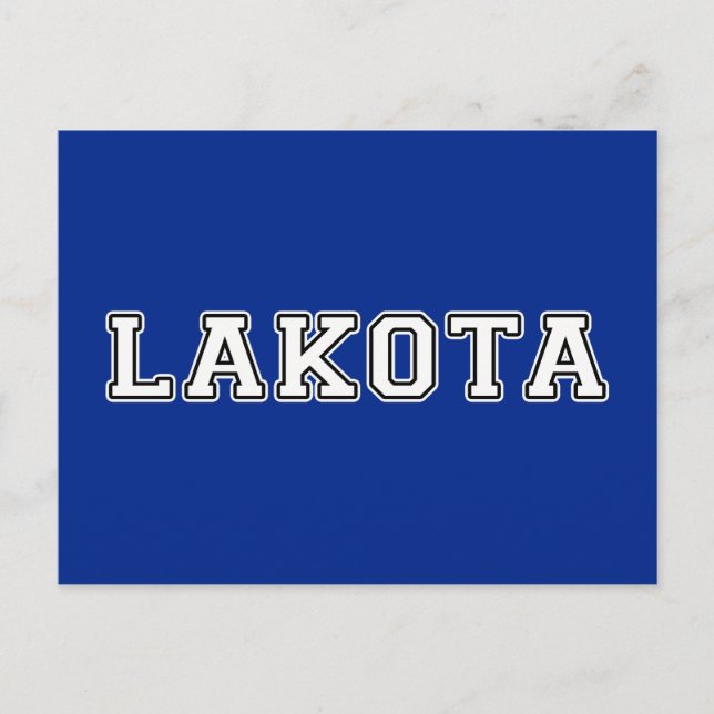 Lakota Postkarte (Vorderseite)