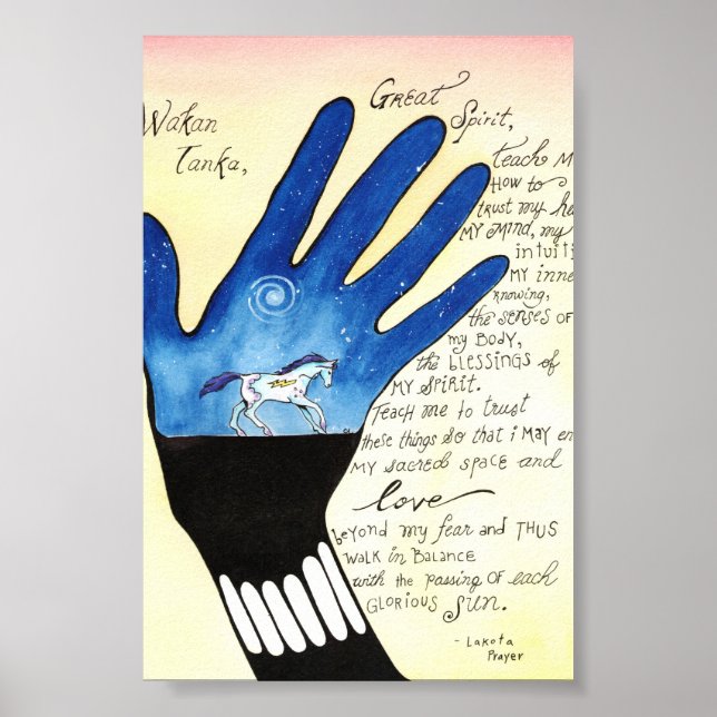 Lakota Prayer Poster (Vorne)