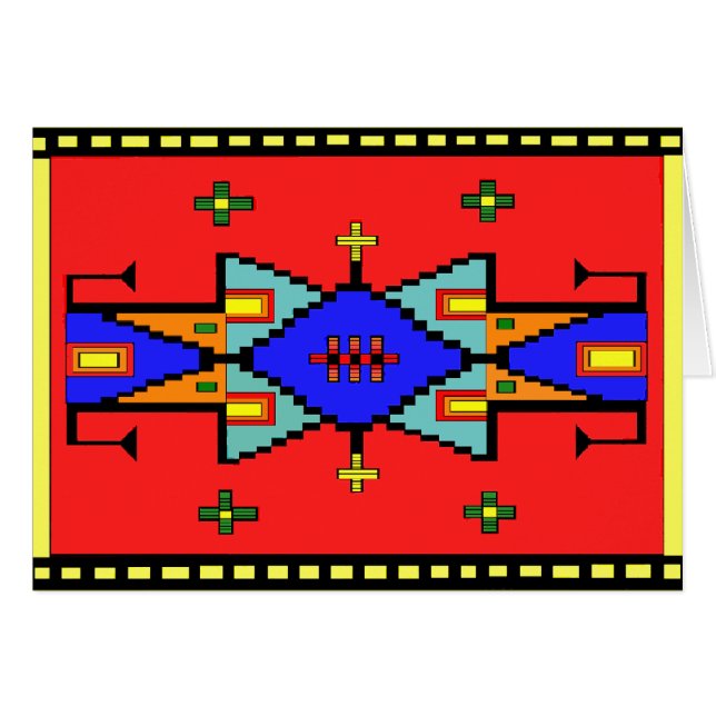 Lakota Traum-Decken-Entwurfs-Karte (Vorderseite (Horizontal))