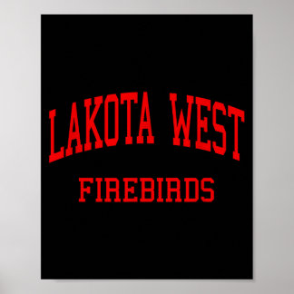 Lakota West High School HS West Chester OH Retro Poster