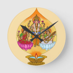 Lakshmi Ganesh Wanduhr