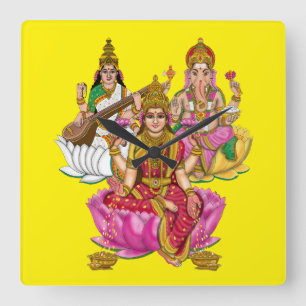 Lakshmi Ganesha Wanduhr