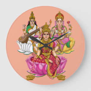 Lakshmi Ganesha Wanduhr