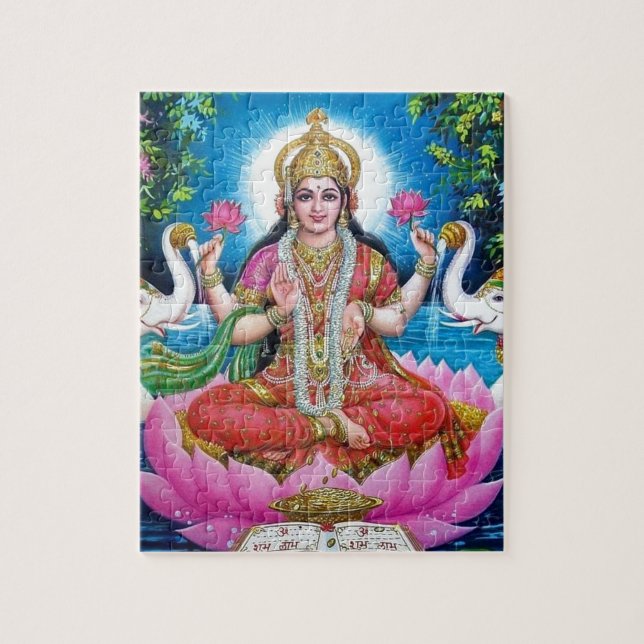 Lakshmi Göttin der Liebe, des Wohlstandes und des Puzzle (Vertikal)