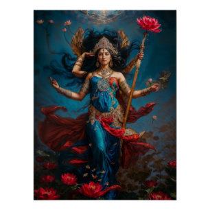 Lakshmi Göttin Poster