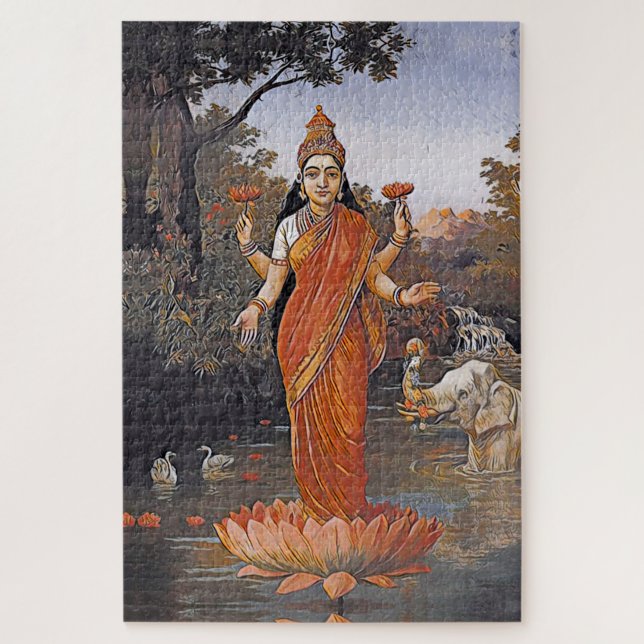 LAKSHMI-Göttin - sogar große Bilder - Puzzle (Vertikal)