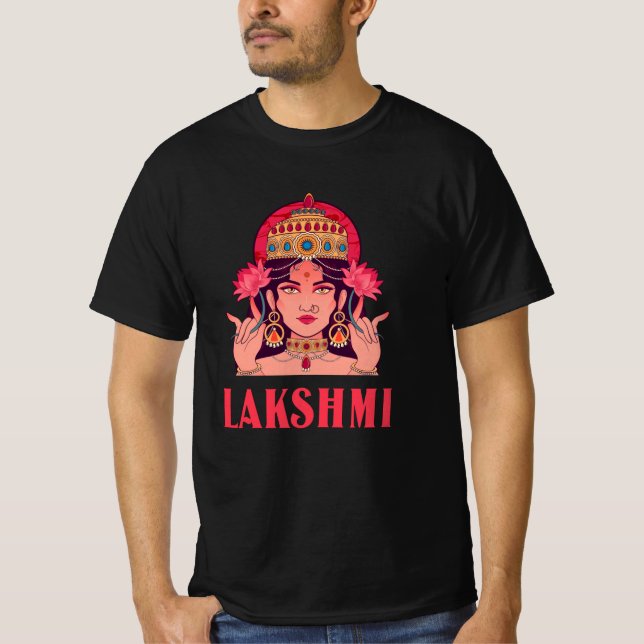 Lakshmi ist die Göttin des Glücks T-Shirt (Vorderseite)