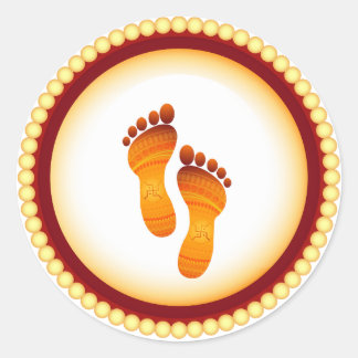 Lakshmi mata per runder aufkleber