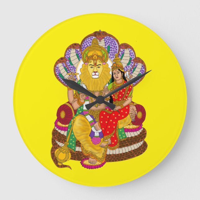 Lakshmi Narasimha Wanduhr (Vorderseite)