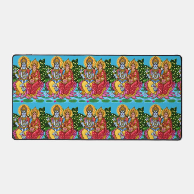 Lakshmi Narayan Mouse Pad Schreibtischunterlage (Vorderseite)
