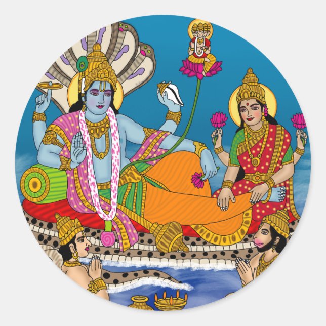 Lakshmi Narayan Sticker (Vorderseite)