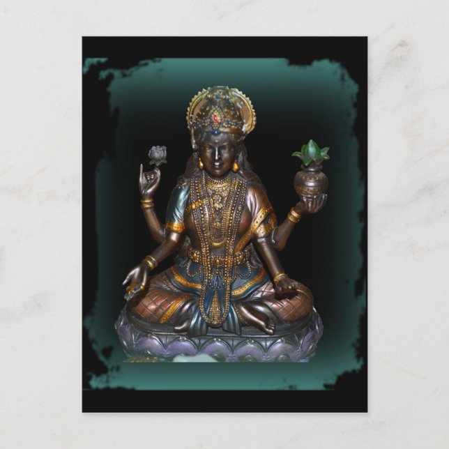 Lakshmi Postkarte (Vorderseite)