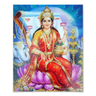 Lakshmi Print (8 Zoll x 10 Zoll) - Version 1 Fotodruck