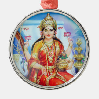 Lakshmi Verzierung - Version 1 Silbernes Ornament