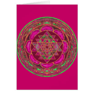 Lakshmi Yantra Glück-Karte