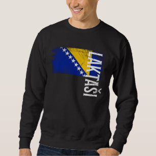 Laktasi Bosnien-Flagge für bosnische Männer Frauen Sweatshirt