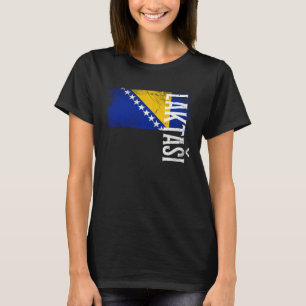 Laktasi Bosnien Flagge Für Bosnische Männer Frauen T-Shirt