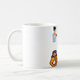 Laktation Nurse Sticker Pack - Laktation Kaffeetasse