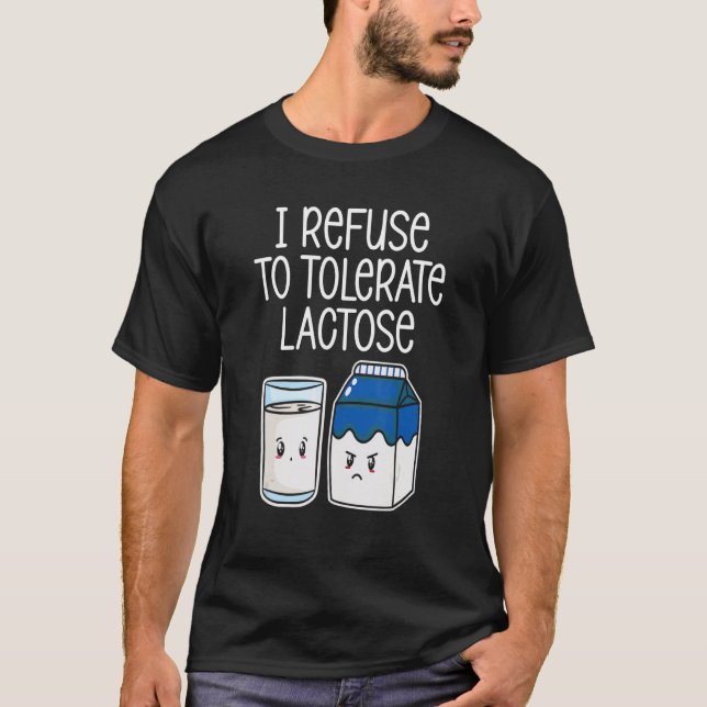 Laktose Funny Avoid Dairy Pro T-Shirt (Vorderseite)