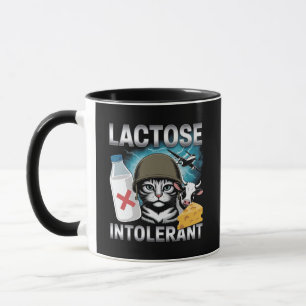 Laktoseintolerante Katze Lustige Milch Käse Kuh Tasse