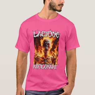 Laktoseintoleranter lustiger Cringe-Hardskelett-Me T-Shirt