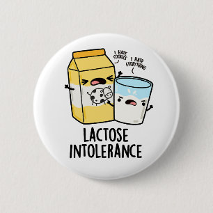 Laktoseintoleranz Funny Milk Pun Button