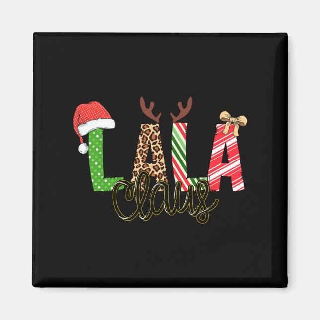 Lala Claus Xmas Happy Family New Santa Claus Chris Magnet (Vorne)