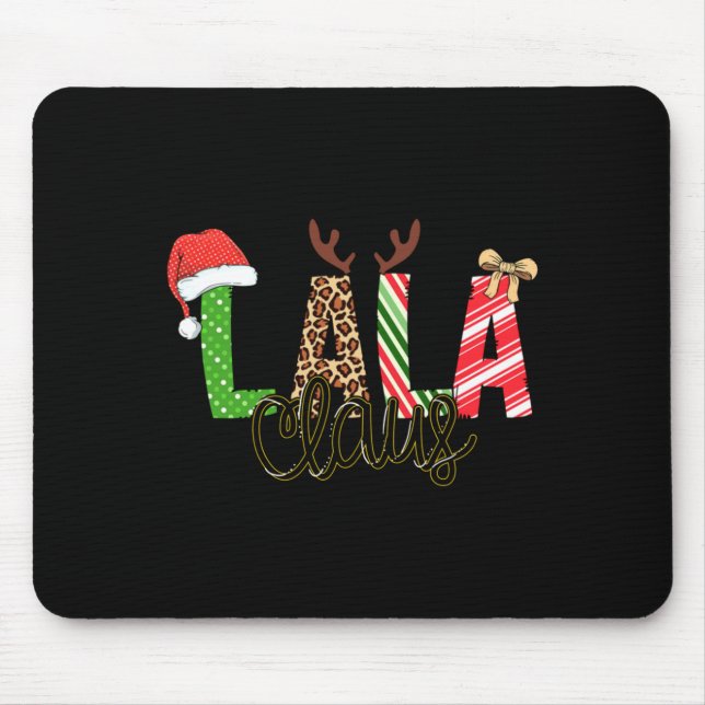 Lala Claus Xmas Happy Family New Santa Claus Chris Mousepad (Vorne)
