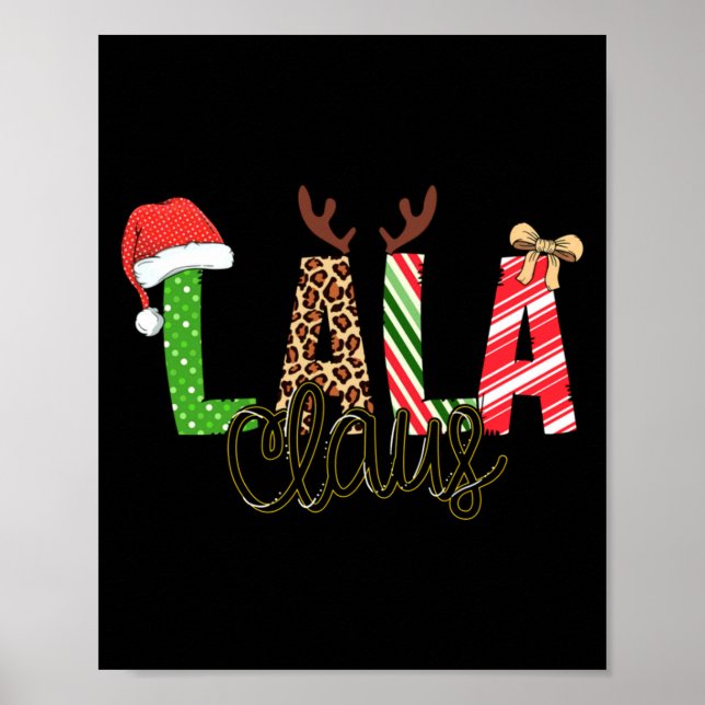 Lala Claus Xmas Happy Family New Santa Claus Chris Poster (Vorne)