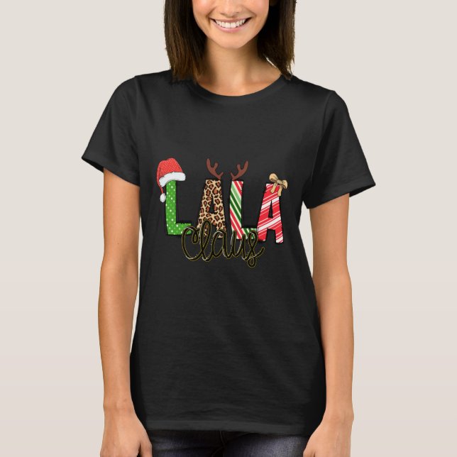 Lala Claus Xmas Happy Family New Santa Claus Chris T-Shirt (Vorderseite)