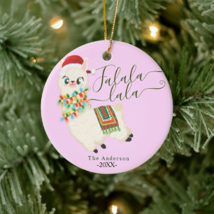Lala llama singt, keramik ornament