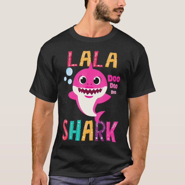 Lala Shark Funny Mothers Day Gift For Women Mom T-Shirt (Vorderseite)