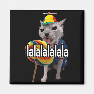 Lalalala Lustige Alberne Katze Mit Lutscher Meme M Magnet