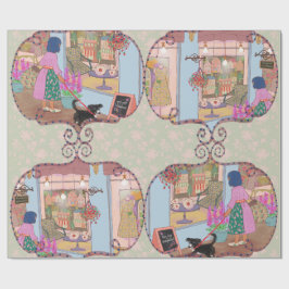 LALATOWN Shopping Day Wrapping Paper 2 Geschenkpapier