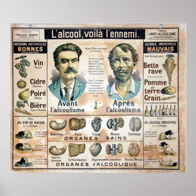 L'Alcool Voila l'Ennemi #1 Poster (Vorne)