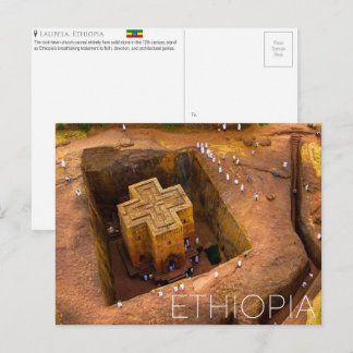 Lalibela, Äthiopien Reise-Postkarte Postkarte