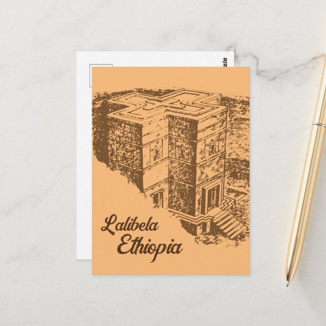 Lalibela Ethiopia Postkarte (Vorderseite/Rückseite Beispiel)