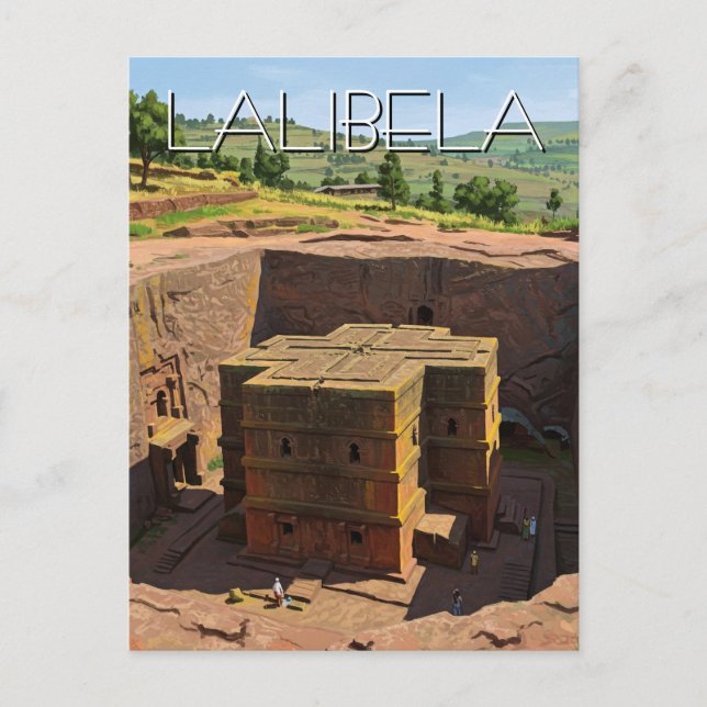 Lalibela Rock Churches Äthiopien Postkarte (Vorderseite)