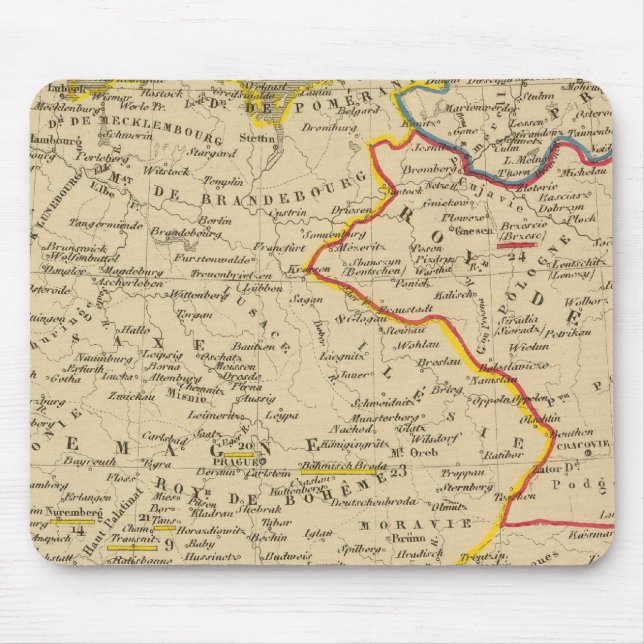 L'Allemagne 1373 a 1437 Mousepad (Vorne)