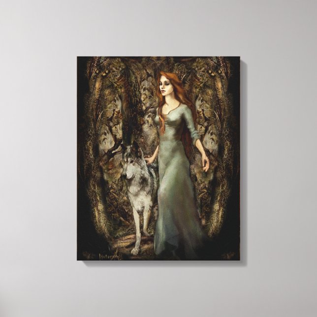 "LaLoba" überzogene Canvas Print Leinwanddruck (Vorderseite)
