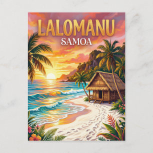 Lalomanu-Strand Samoa Postkarte