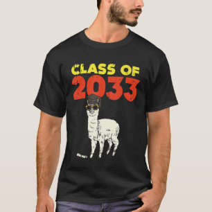 Lama-Abschlussklasse 2033 Wachse Mit Mir Abschluss T-Shirt