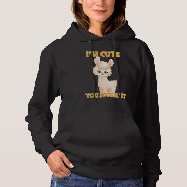 Lama Alpaka 1 Hoodie (Vorderseite)