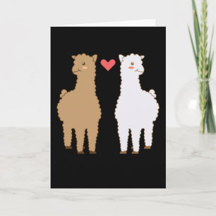 Lama Alpaka Lamas Alpakas Süßes Tierdesign Karte