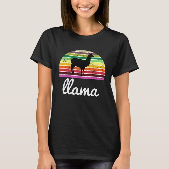 Lama Alpaka Peru Souvenir T-Shirt (Vorderseite)